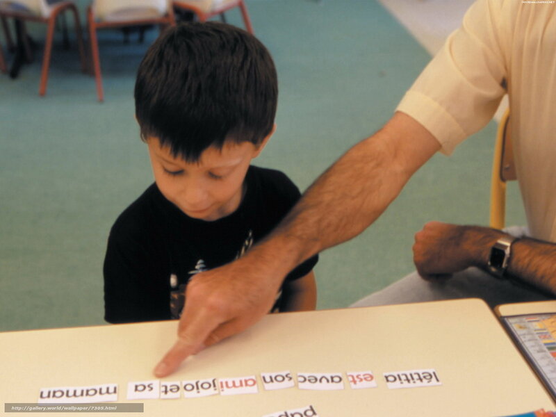 child learning with flashcards