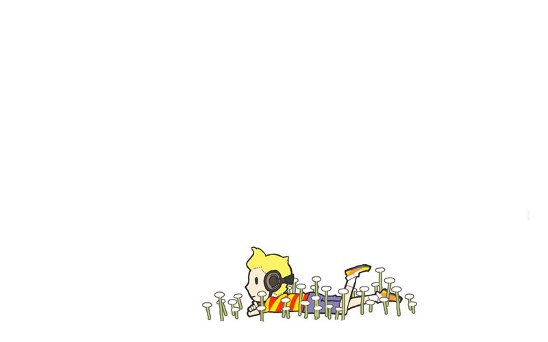 child lying in grass