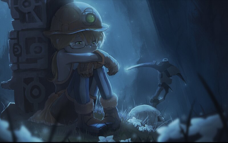 Child Miner in Cave