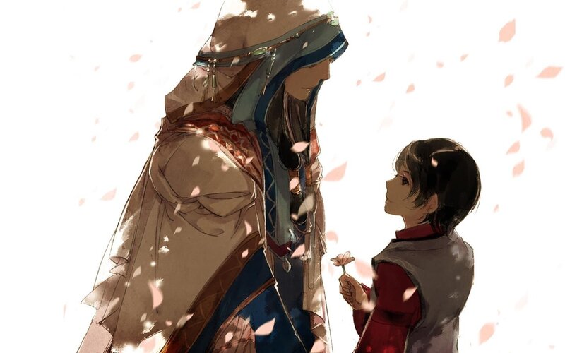 Child Offering Flower