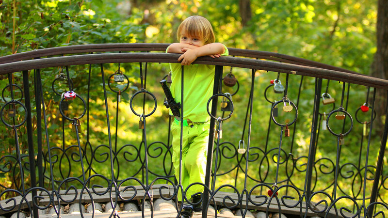 Child on a Bridge