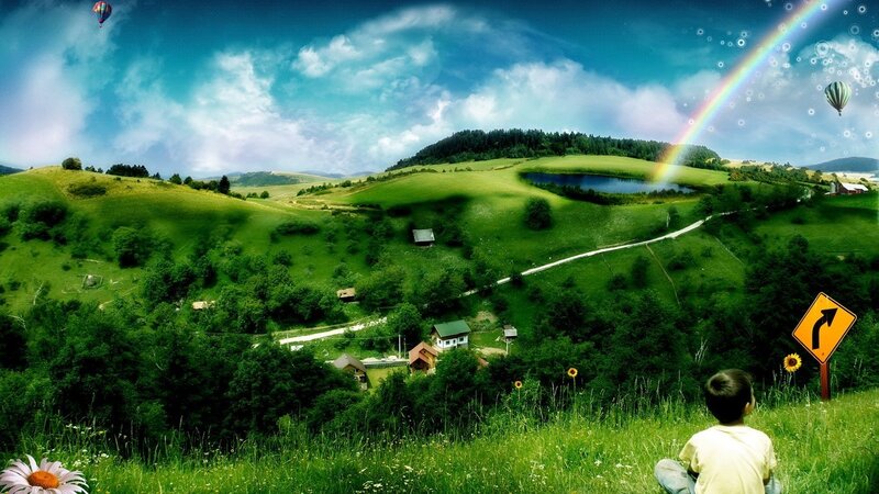 Child on a Hill