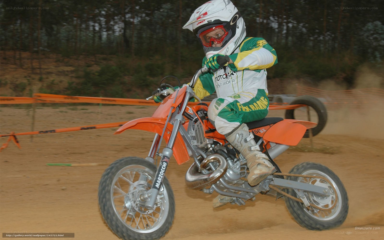 child on dirt bike