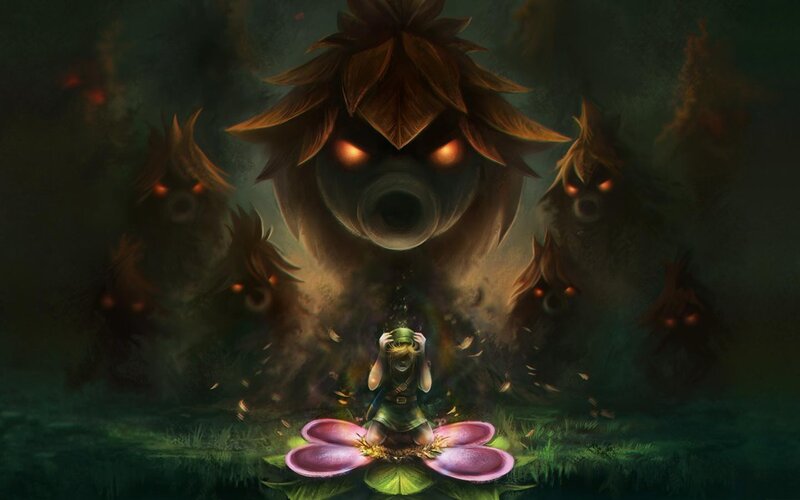 Child on Giant Flower