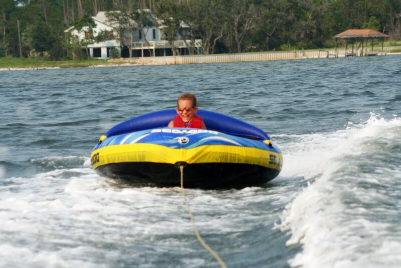Child on Inflatable Tube
