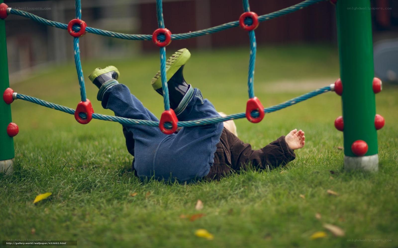child on playground ground
