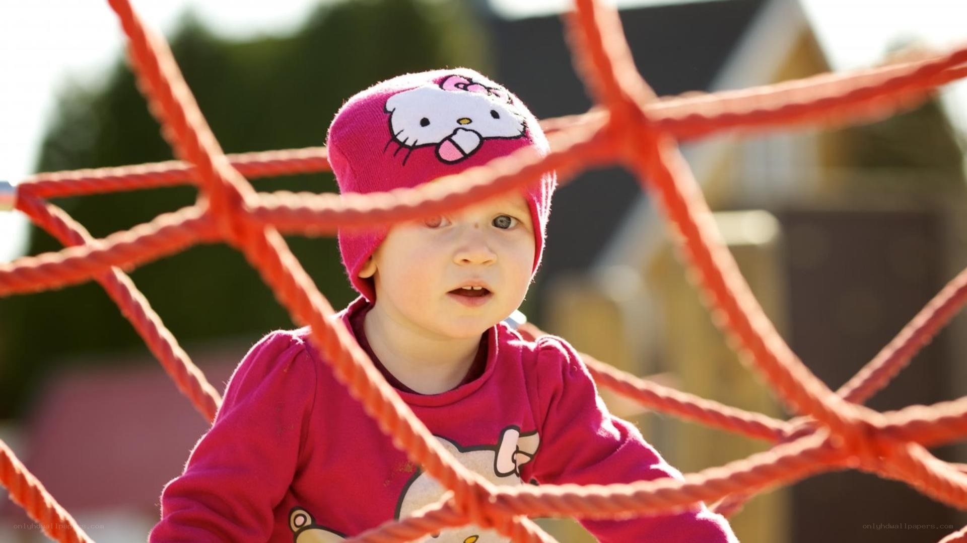 child on playground net