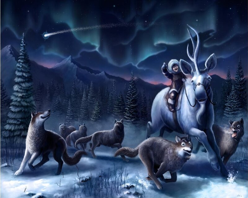 Child on Reindeer