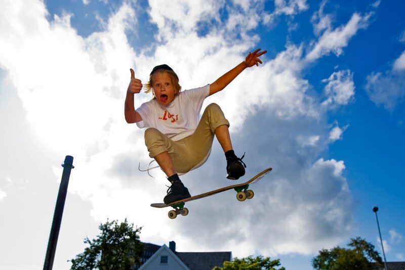 Child on Skateboard