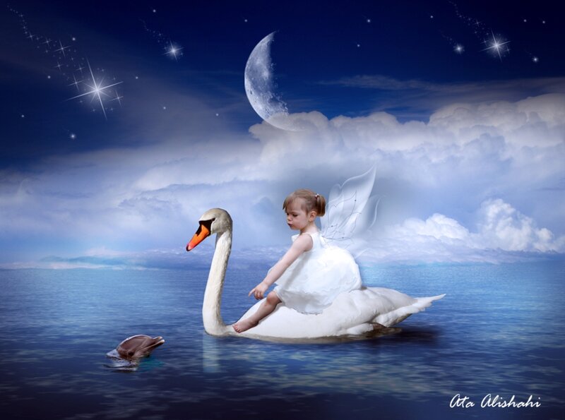 Child on Swan