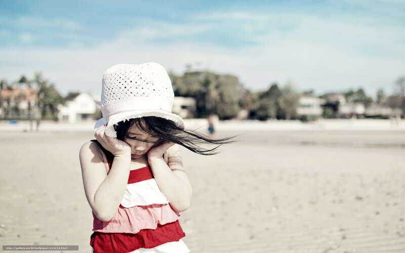 child on the beach