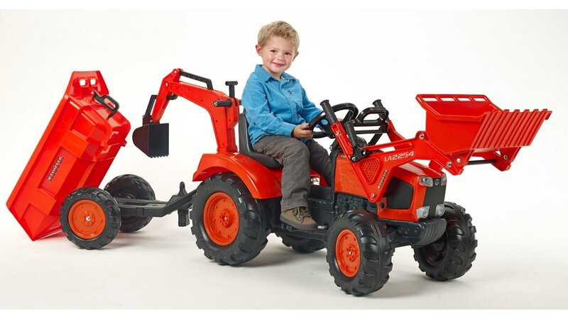Child on Toy Tractor