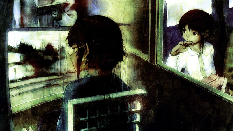 child on train window