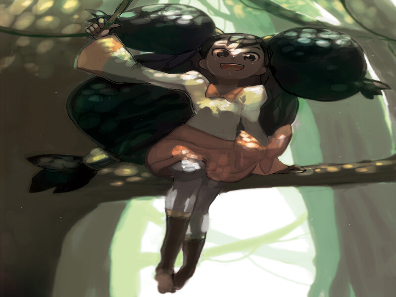 Child on Tree Branch