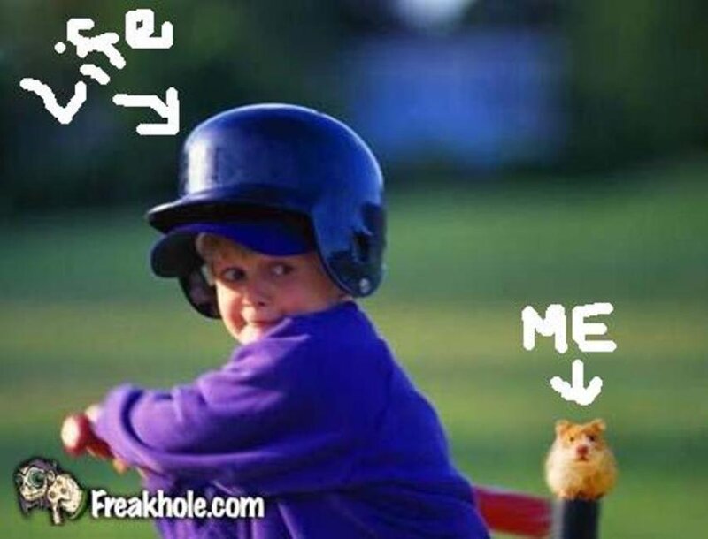 child playing baseball