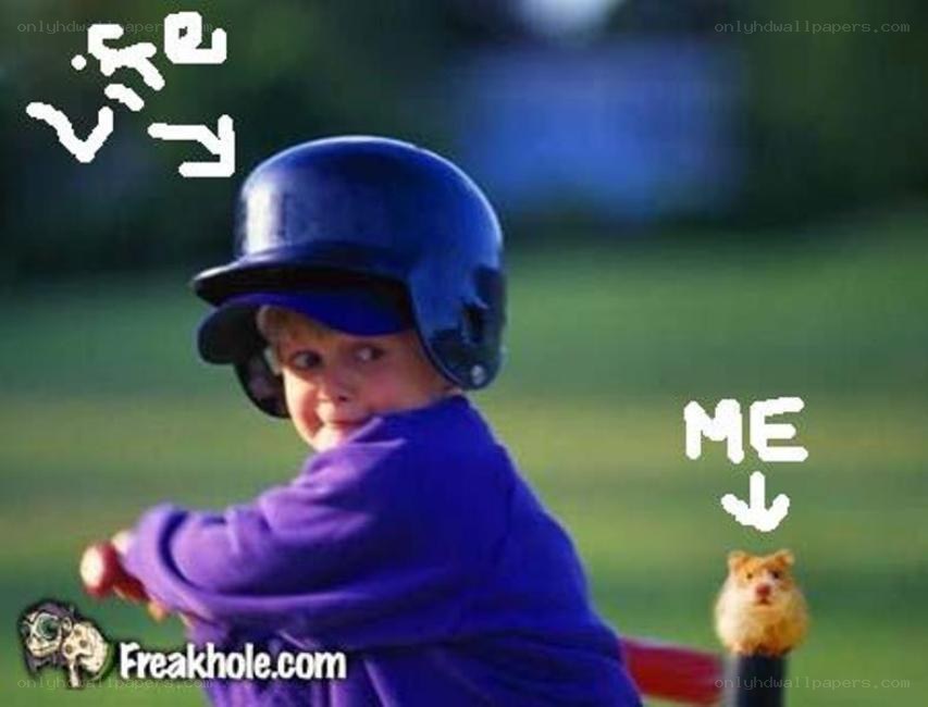 child playing baseball