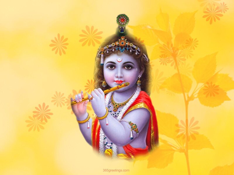 Child Playing Flute — Yellow