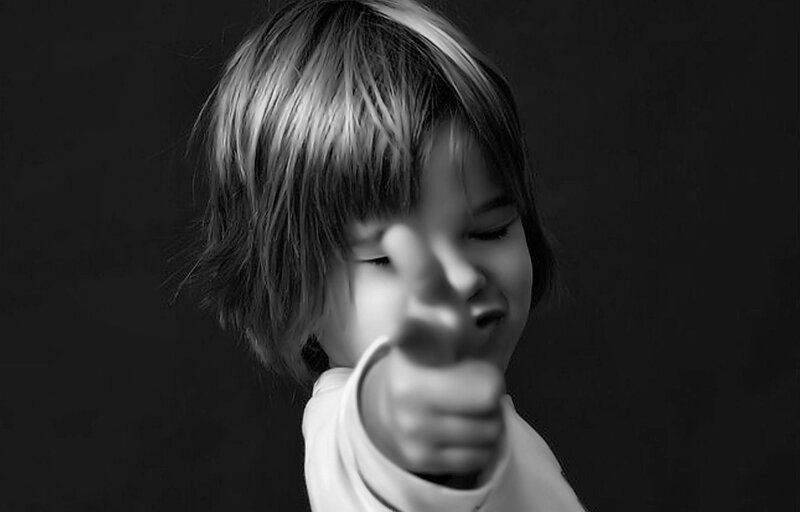 Child Pointing Finger