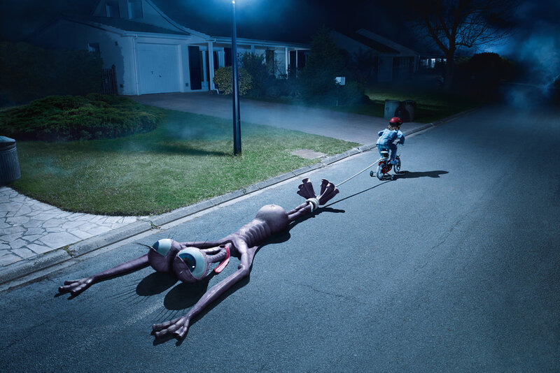 Child Pulling Alien