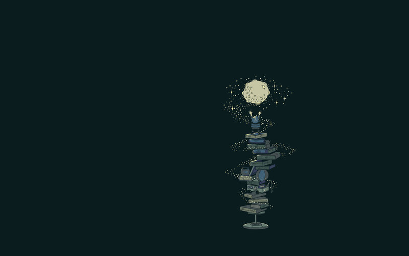 child reaching for the moon