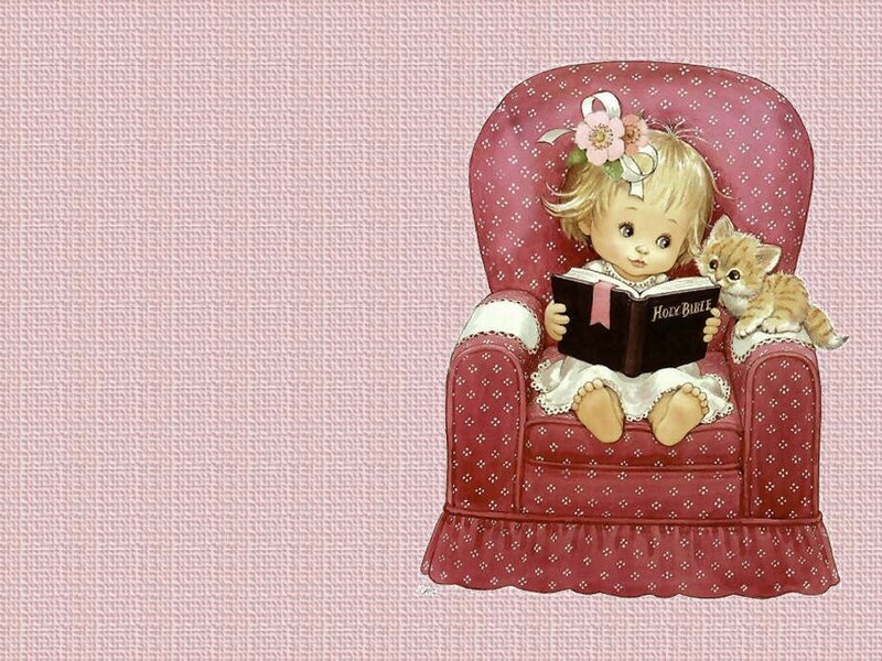 child reading with kitten