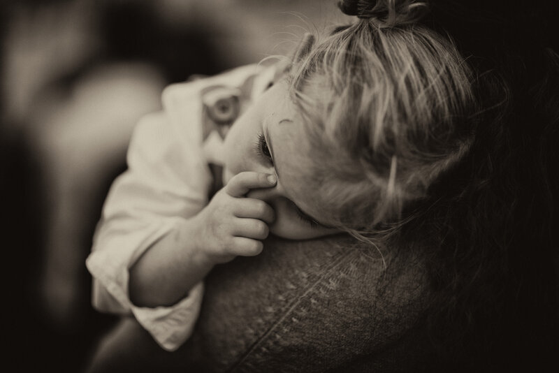 Child Resting on Shoulder