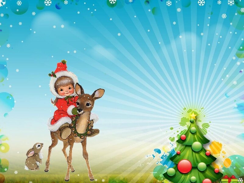 Child Riding a Deer