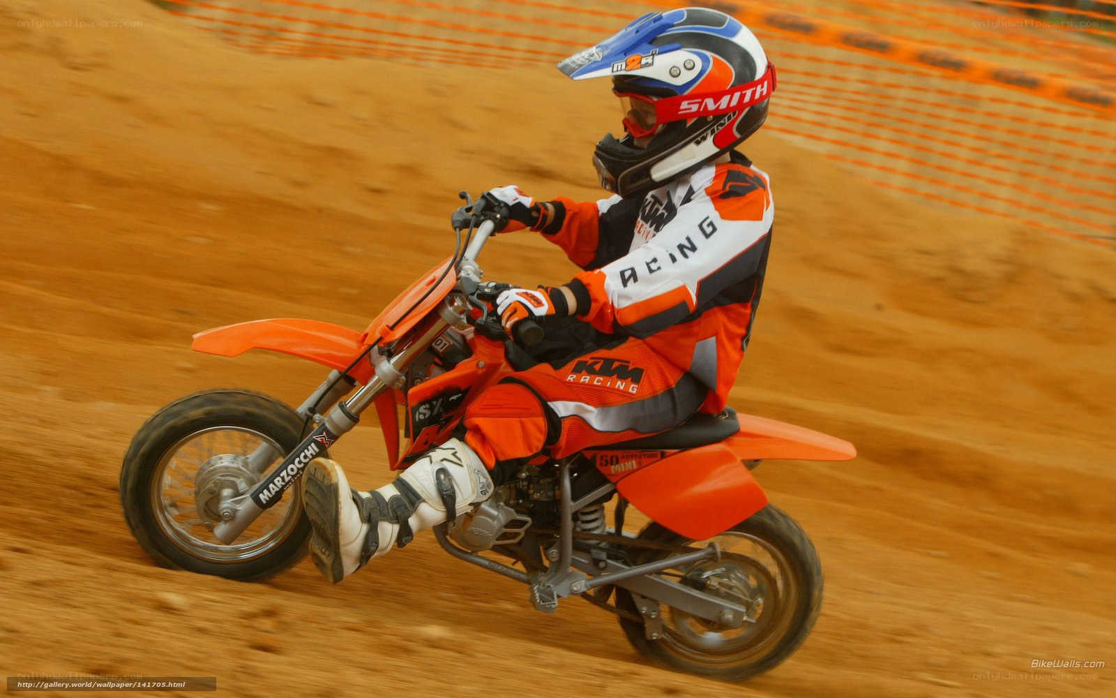 child riding dirt bike