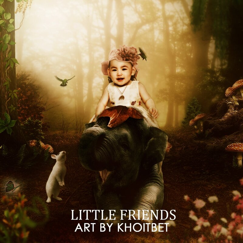Child Riding Elephant
