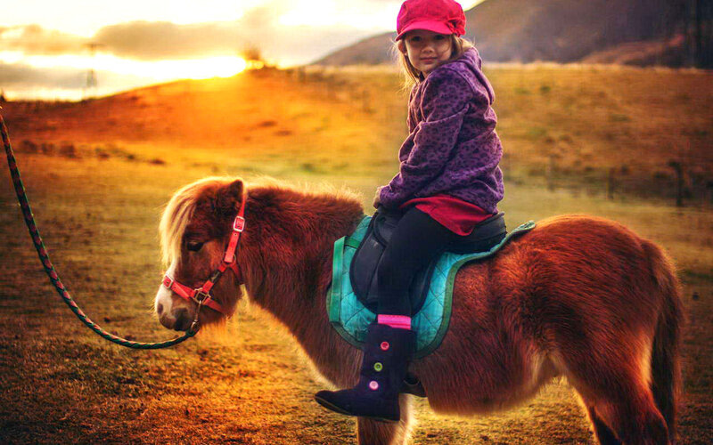 Child Riding Pony