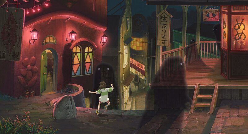 Child Running from Ghosts — Red, Mysterious