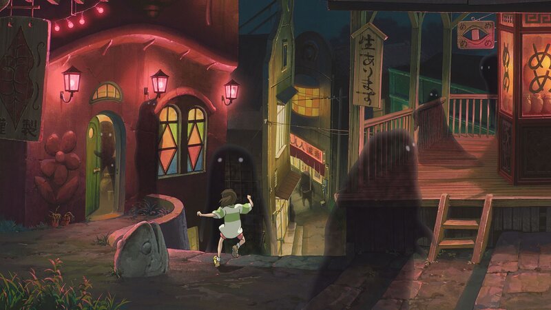 Child Running from Ghosts — Red