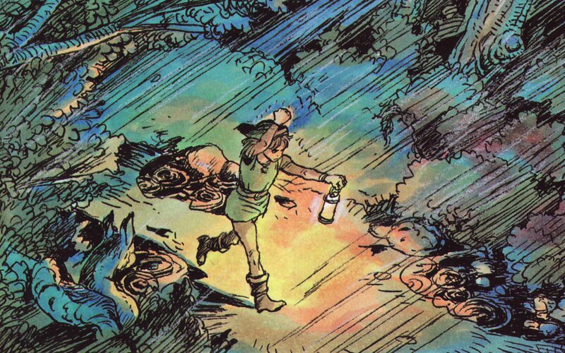 Child Running in Cave