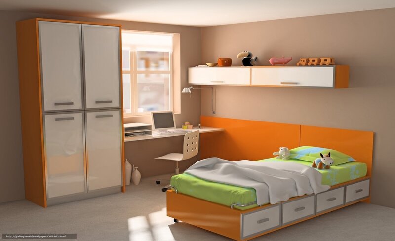 Child's Bedroom — Orange
