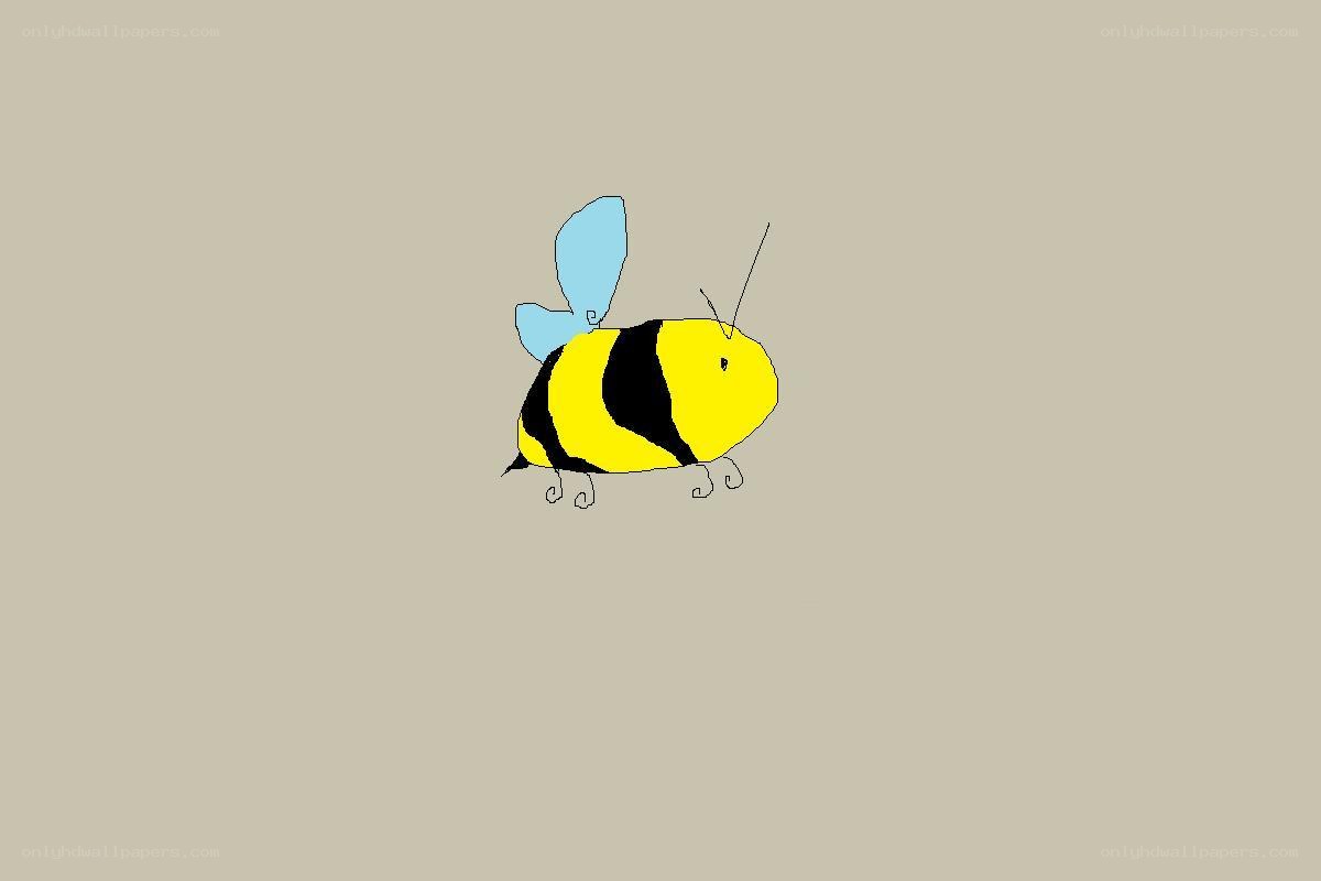 child's drawing of a bee