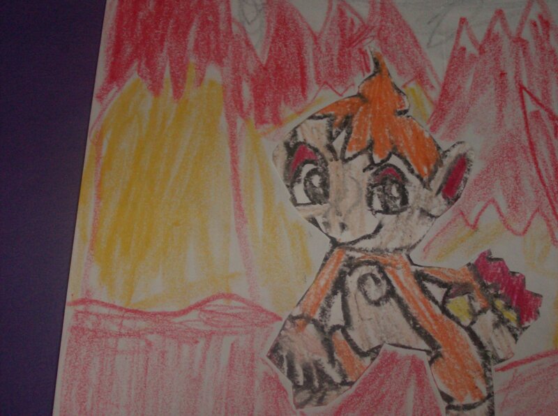 child's drawing of a character