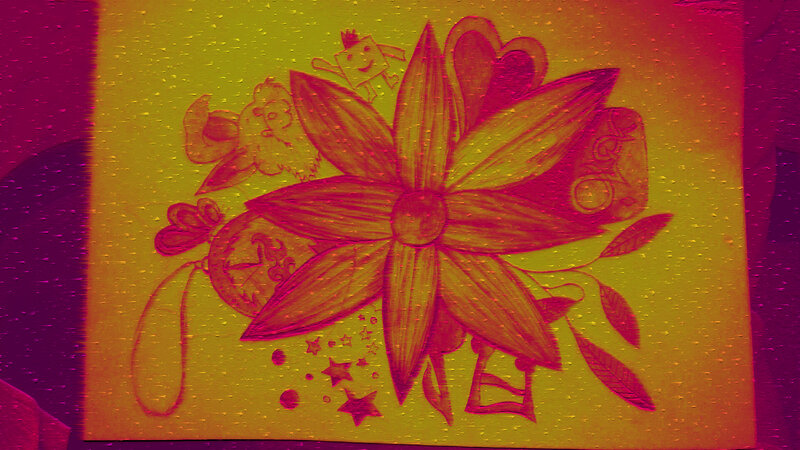 Child's Drawing of Flower