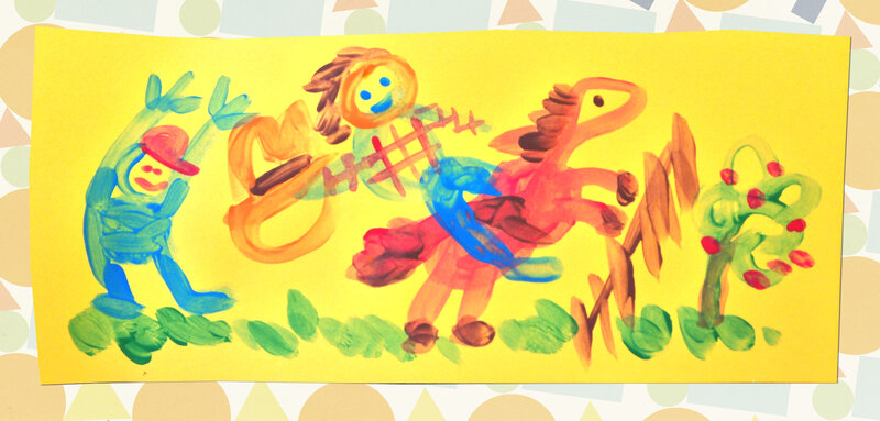 Child's Drawing of People