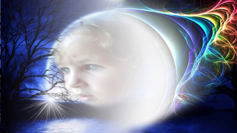 Child's Face in Light