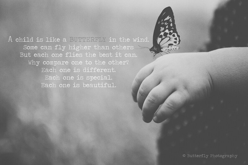 Child's Hand with Butterfly