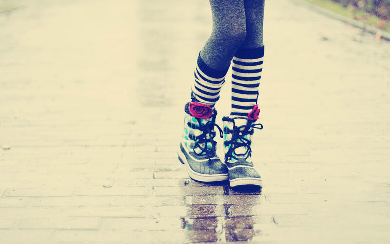Child's Legs and Boots