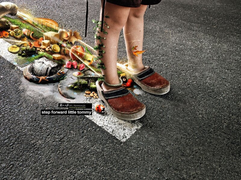 Child's Legs on Road