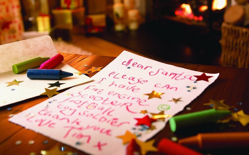 child's letter to santa