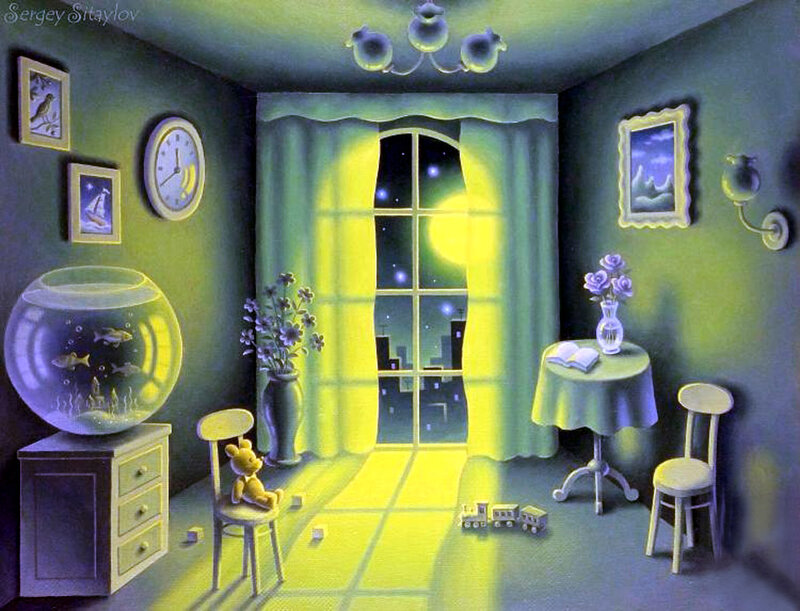Child's Room at Night