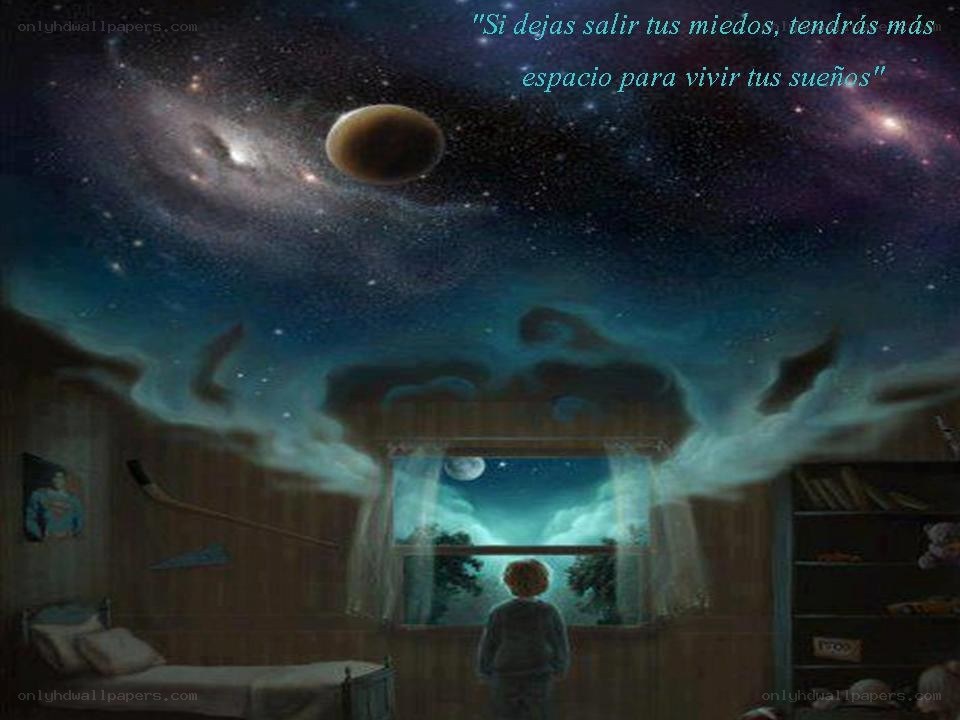 Child's room with cosmic ceiling