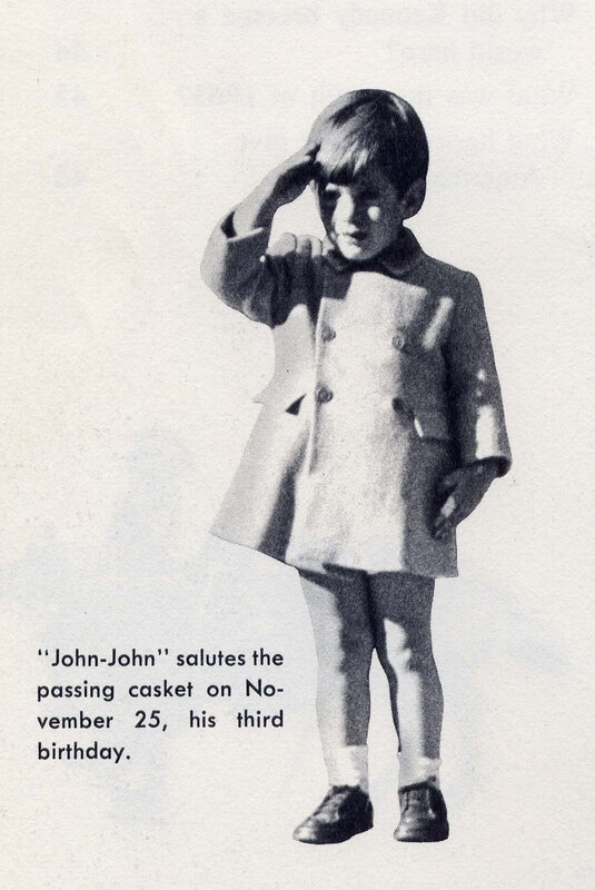 child saluting casket
