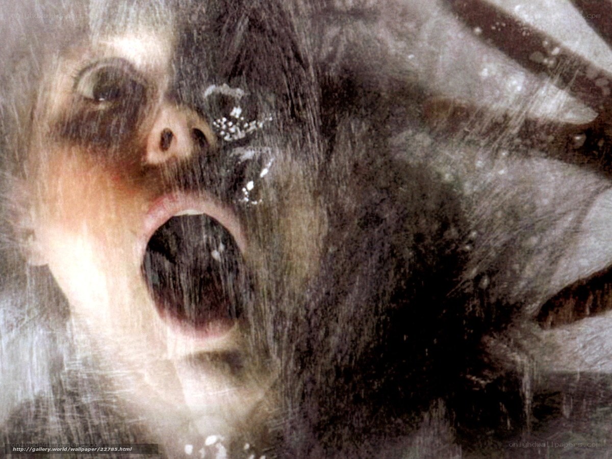 child screaming behind glass