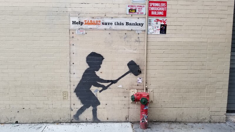 Child Silhouette Graffiti