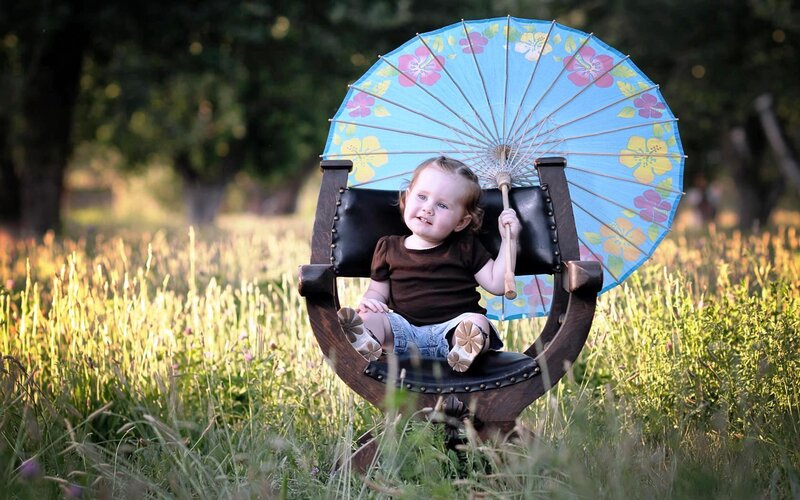 Child Sitting in Chair