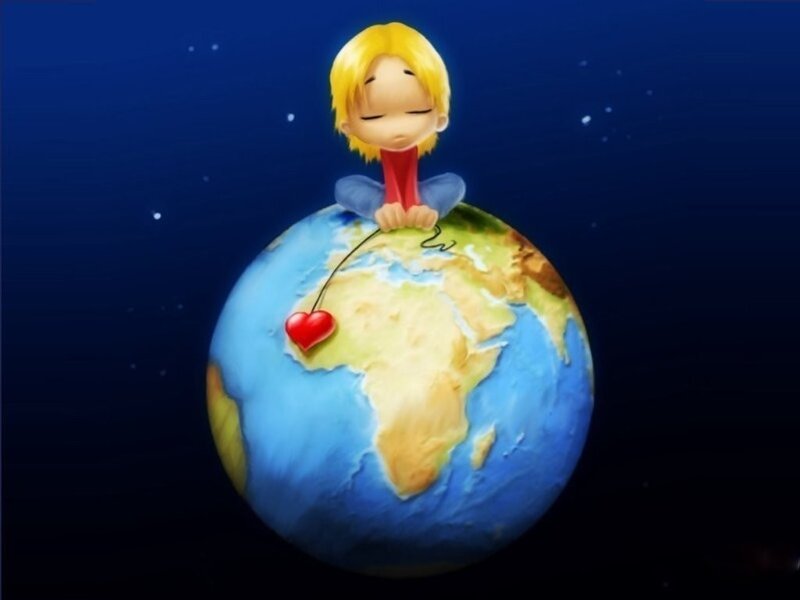 Child Sitting on Earth